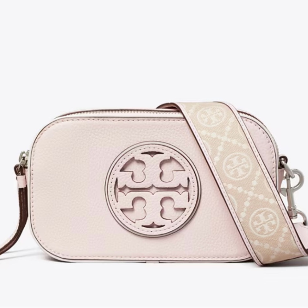 Tory Burch MILLER PATENT BORDER MINI CROSSBODY BAG nwt